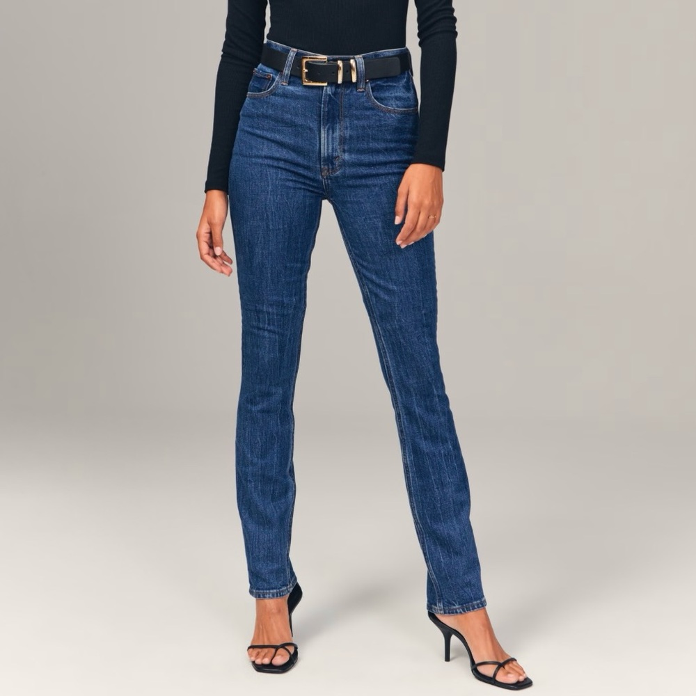 Abercrombie & Fitch Curve Love Jeans 90s slim straight ultra high rise